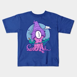 confused octopus Kids T-Shirt